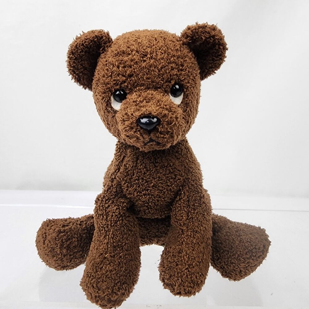 Rare Russ Luv Pets Cubby Bear Mini Soft Plush Beanie 5" Dark Brown #100301